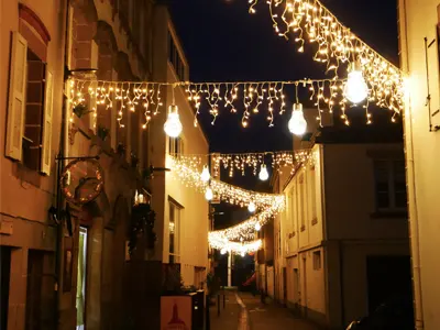 Décor lumineux en centre-ville
