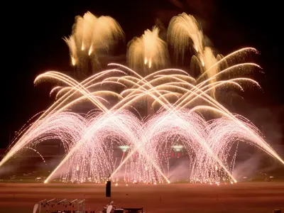 Fontaines et gerbes pyrotechniques